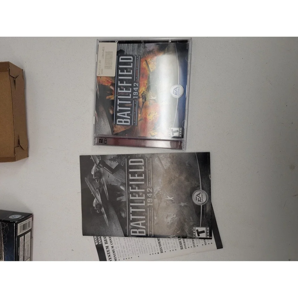 Battlefield 1942 PC Game EA NTSC-U/C 2002 Disc‎ Manual Multiplayer War Shooter